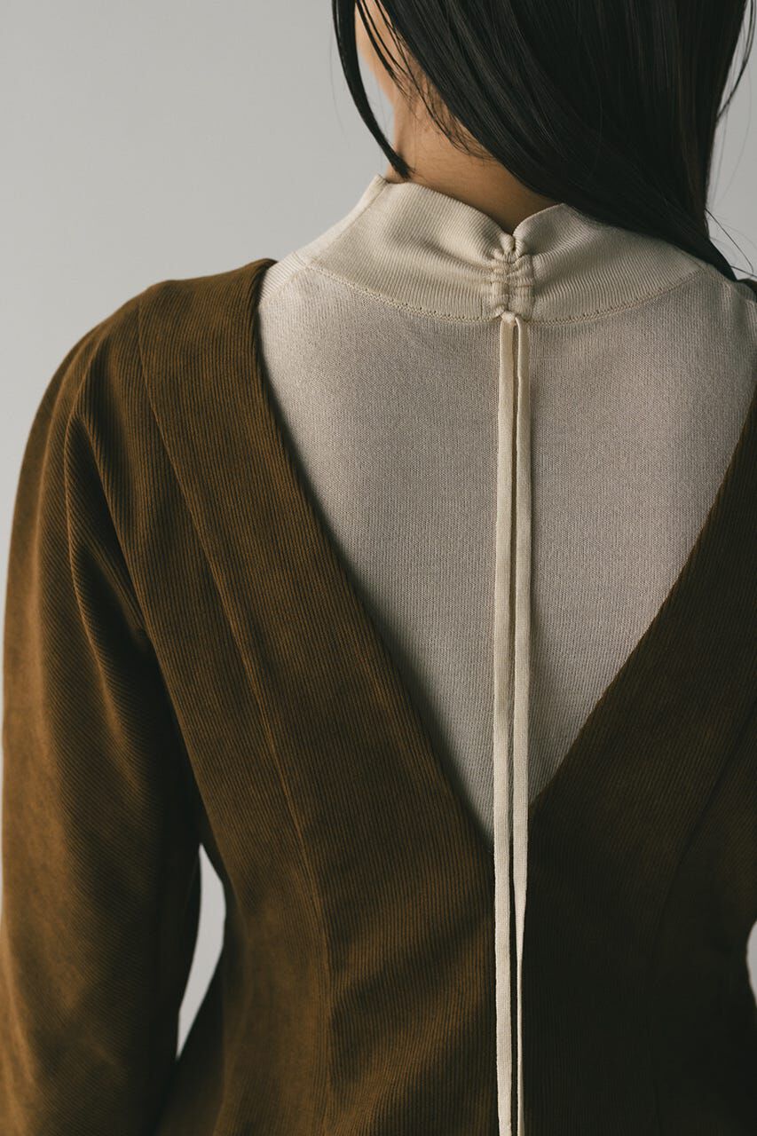 STYLEMIXER「コーデュロイフォルムミニワンピース」|ワンピース|