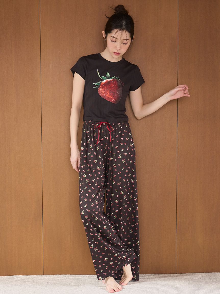 SNIDEL HOME「ストロベリーアイレットロングパンツ」|ルームウェア|