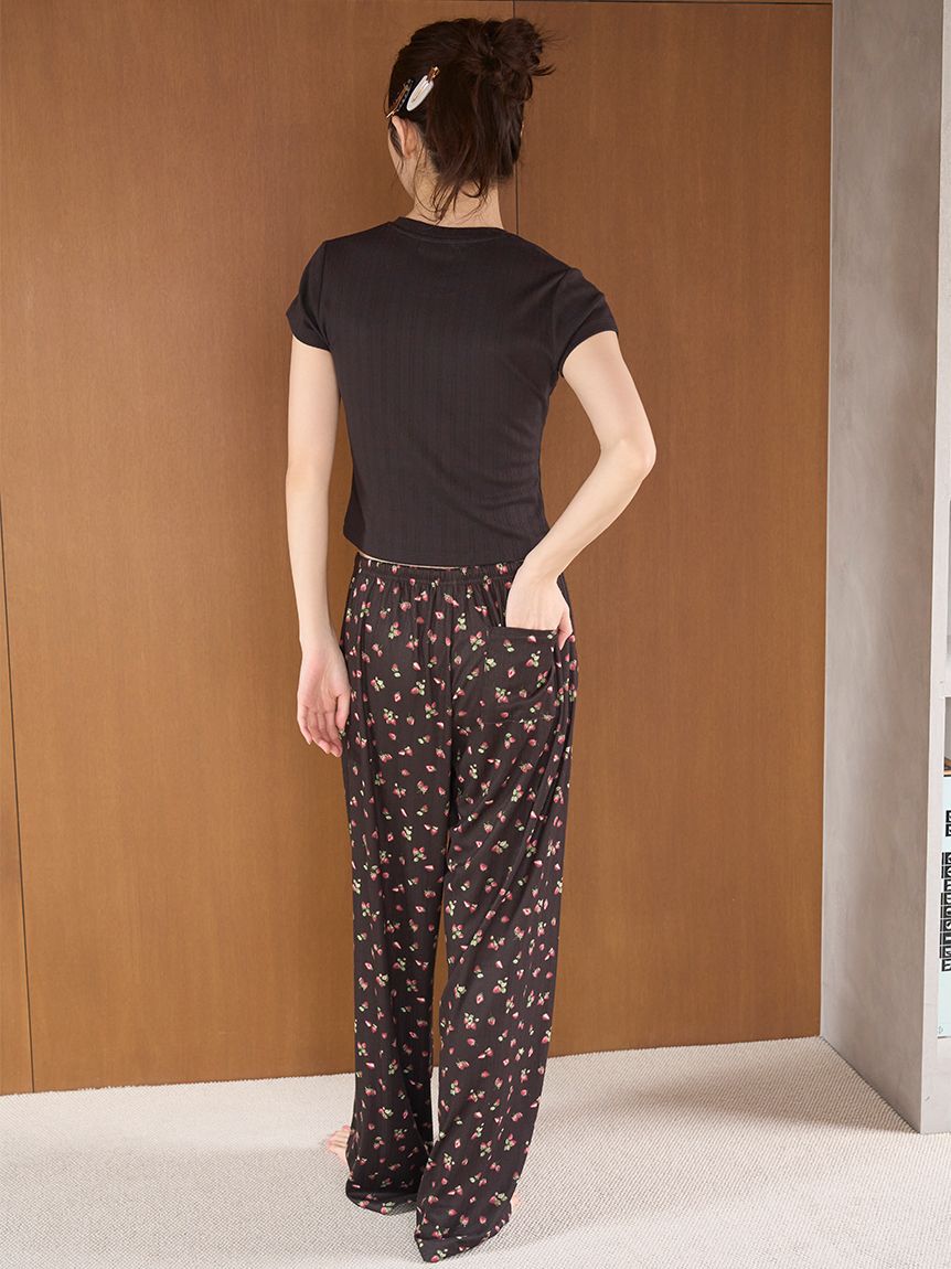 SNIDEL HOME「ストロベリーアイレットロングパンツ」|ルームウェア|