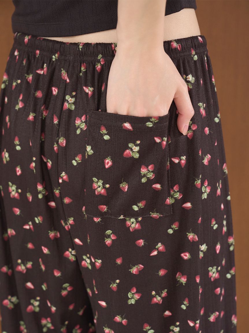 SNIDEL HOME「ストロベリーアイレットロングパンツ」|ルームウェア|