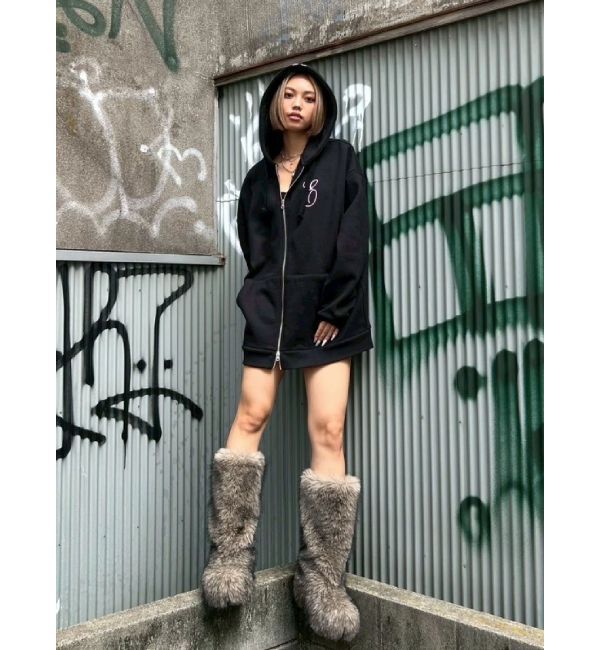 EVRIS「ファイクファーモンスターブーツ」|ロングブーツ|