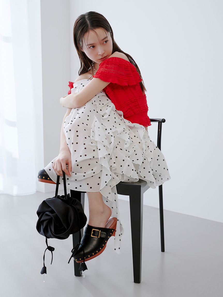 LILY BROWN「[L.B CANDY STOCK]3Dフラワーバッグ」|ハンドバッグ|