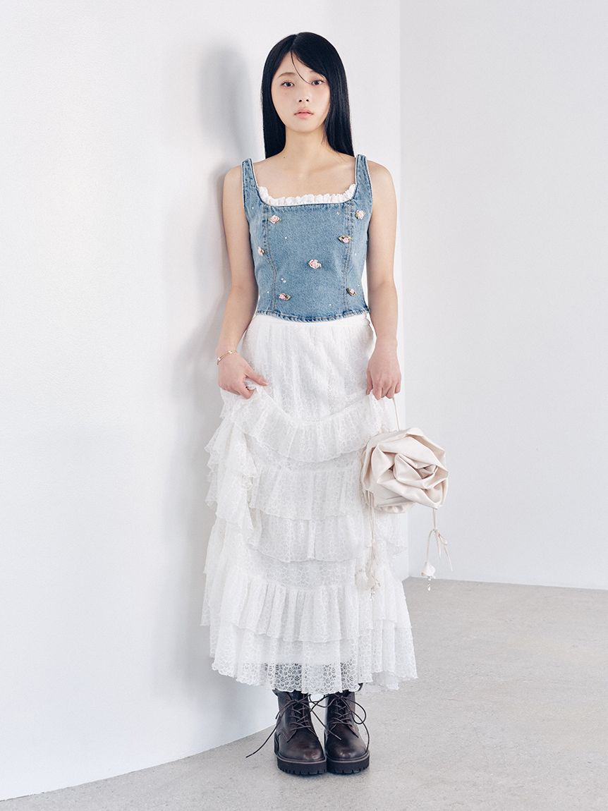 LILY BROWN「[L.B CANDY STOCK]3Dフラワーバッグ」|ハンドバッグ|