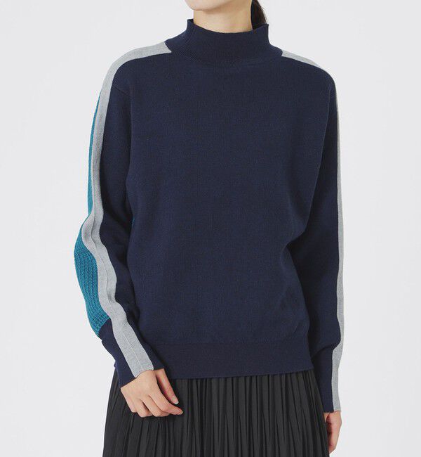  「2フェイスブロッキングニット」|ニット・セーター|