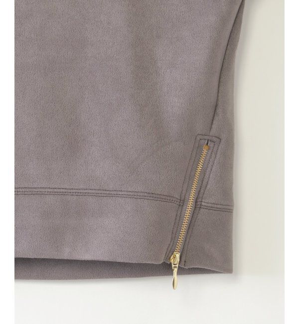 ikka kids「フェイクスエードサイドジップ使いプルオーバー（120~160cm）」|Tシャツ・カットソー|