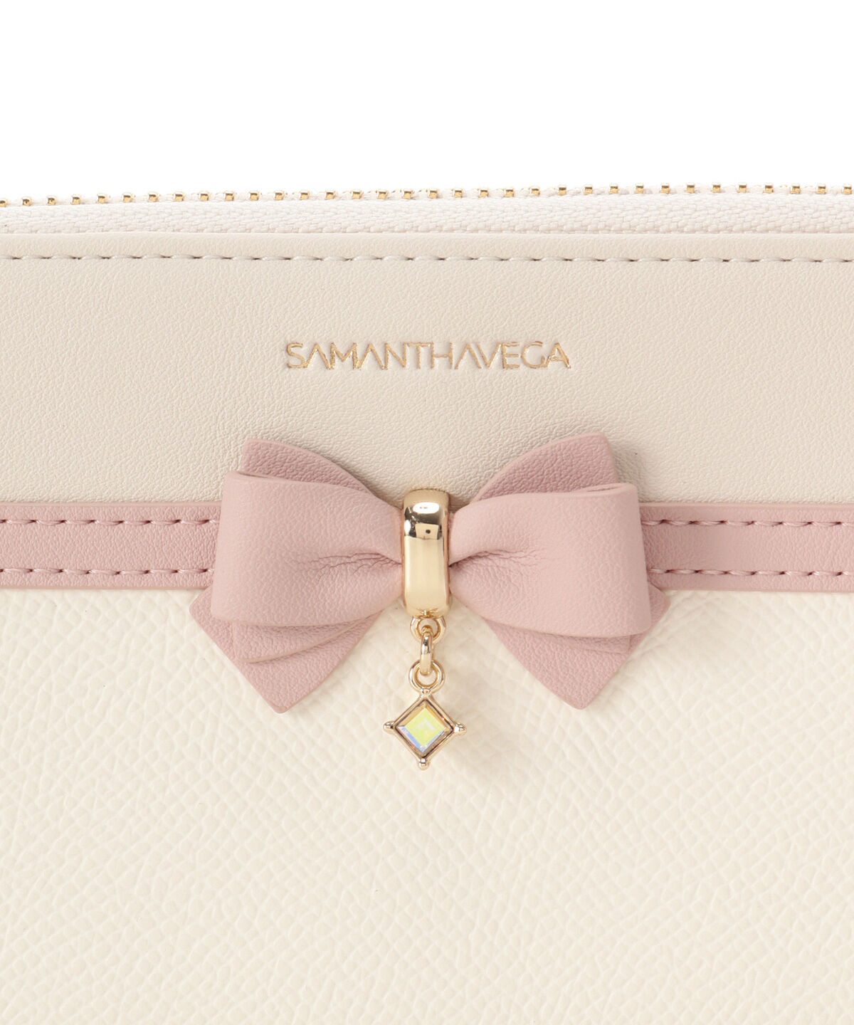 Samantha Vega「バイカラーアクセントリボン長財布」|財布|