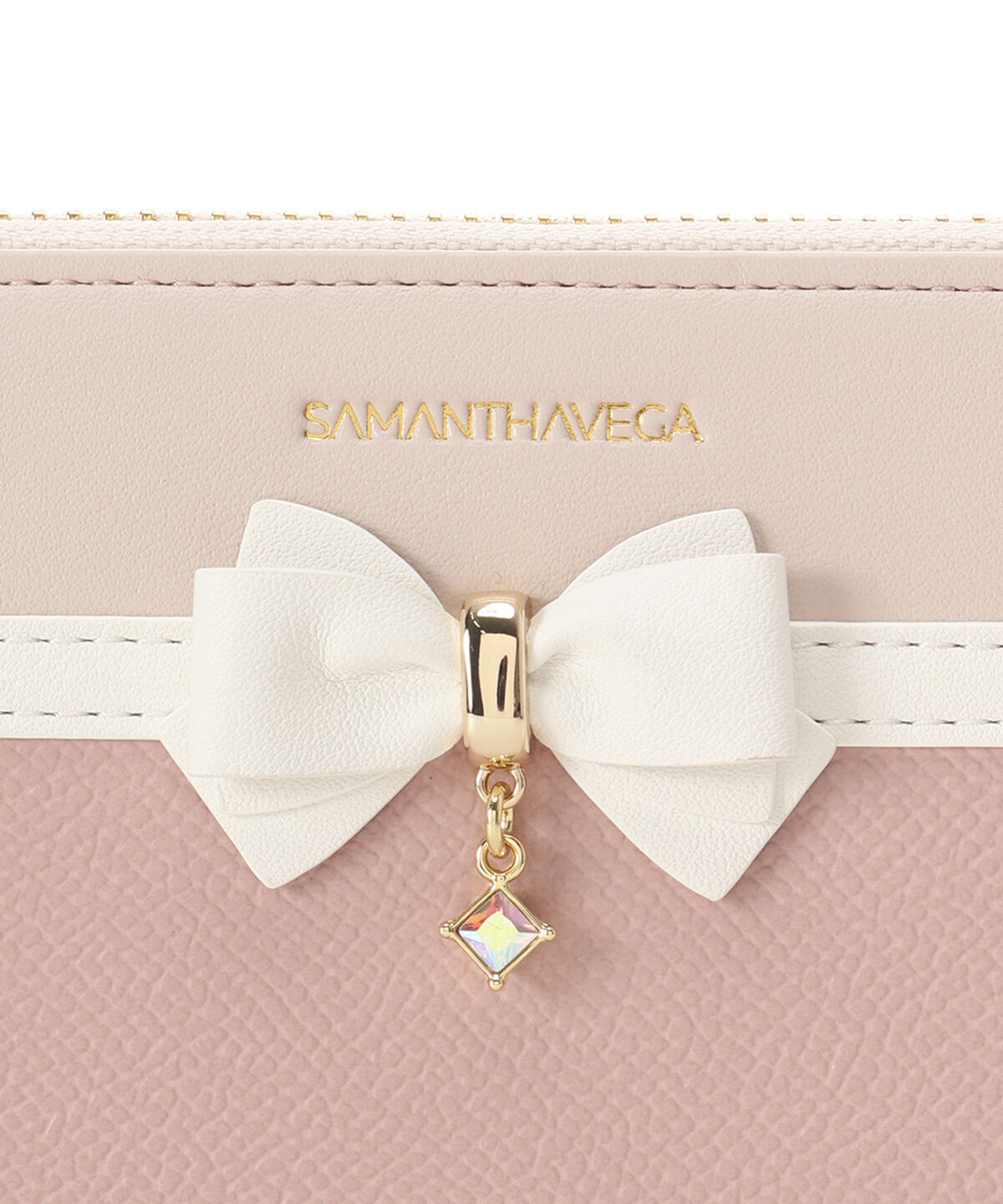 Samantha Vega「バイカラーアクセントリボン長財布」|財布|