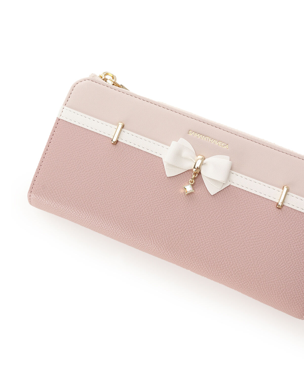 Samantha Vega「バイカラーアクセントリボン長財布」|財布|