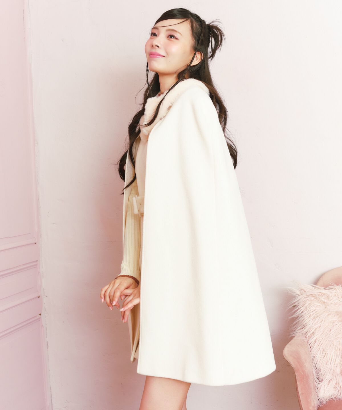 REDYAZEL「ファーカラースリットスリーブコート」|その他|