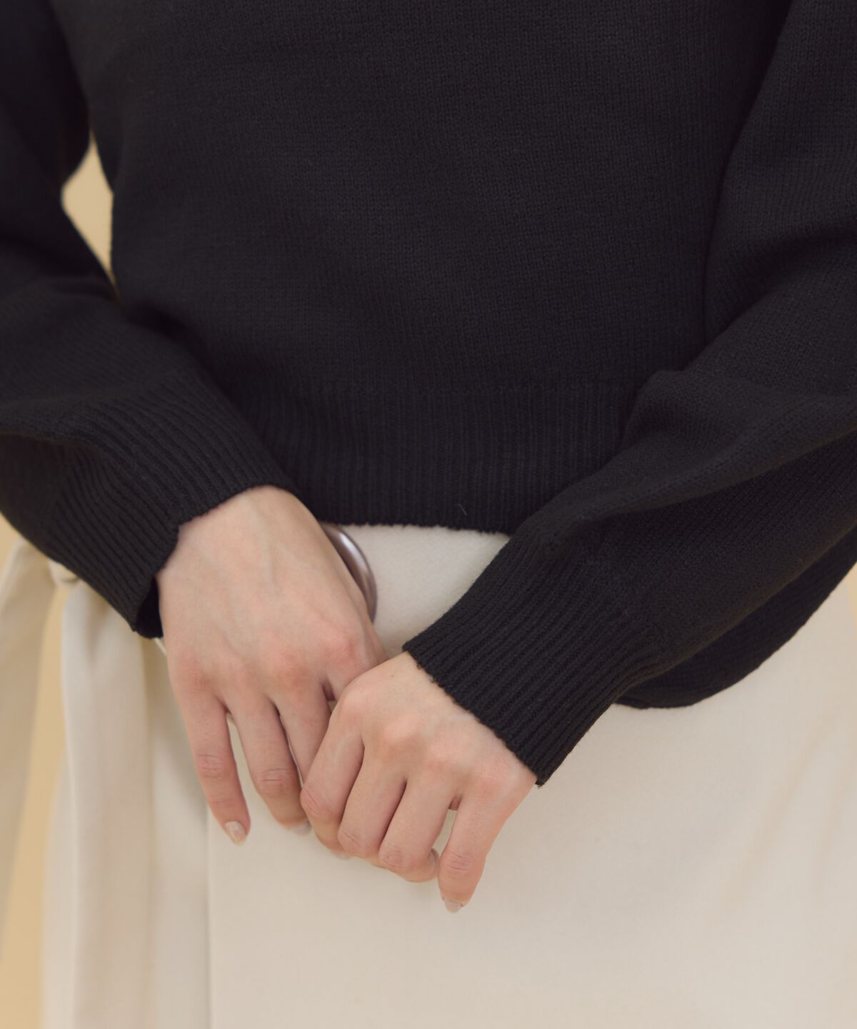 REDYAZEL「ワンショルリボンレースニット」|ニット・セーター|