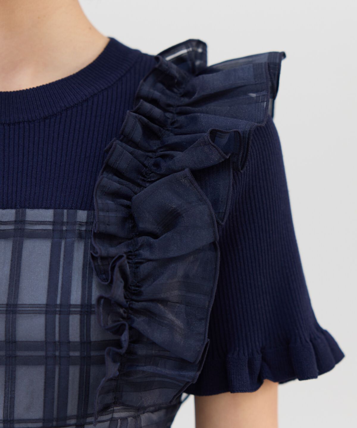 REDYAZEL「ショルダーフリルドッキングワンピース」|ワンピース|