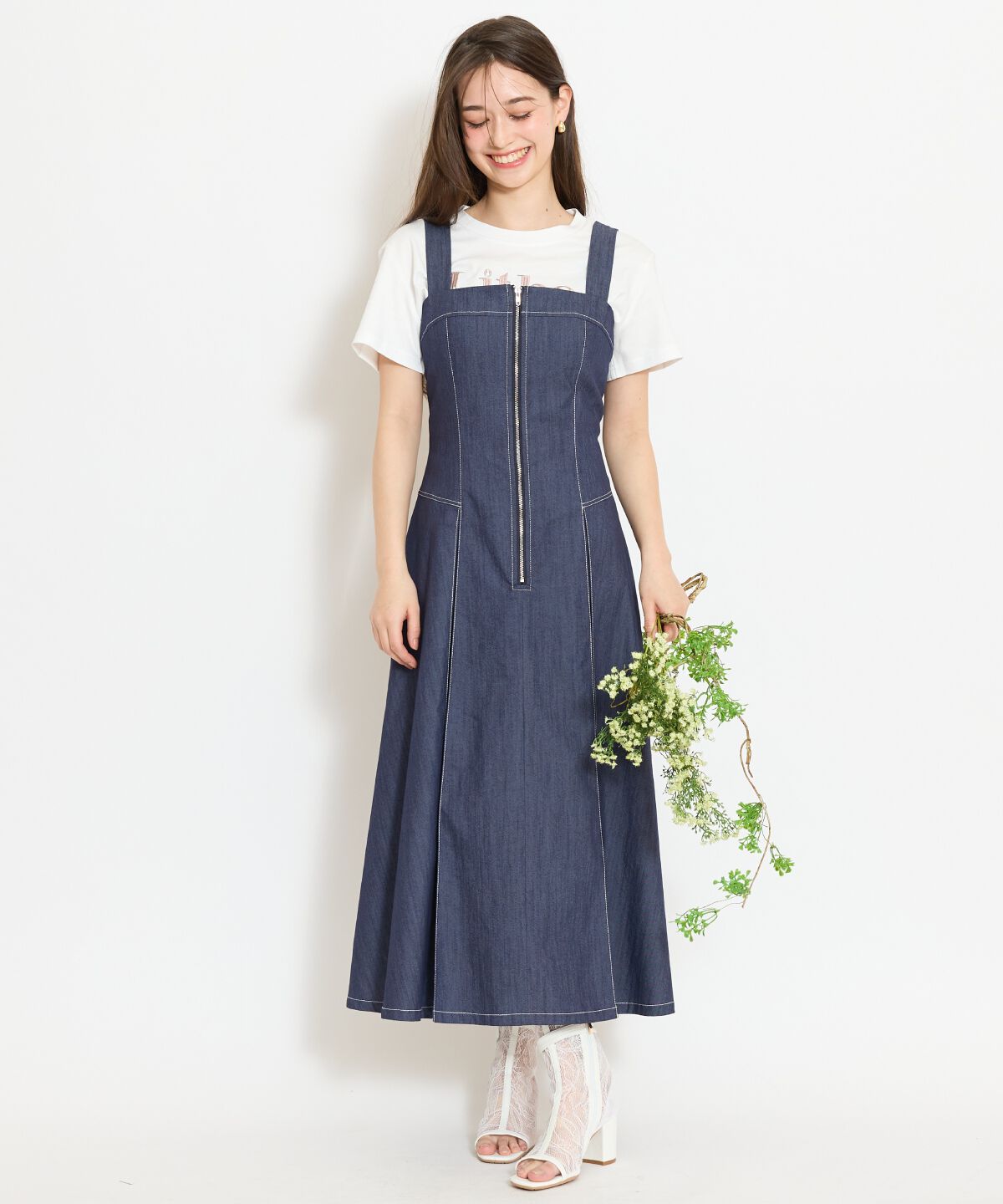 WILLSELECTION「ステッチデザインフロントZIPワンピース」|ワンピース|