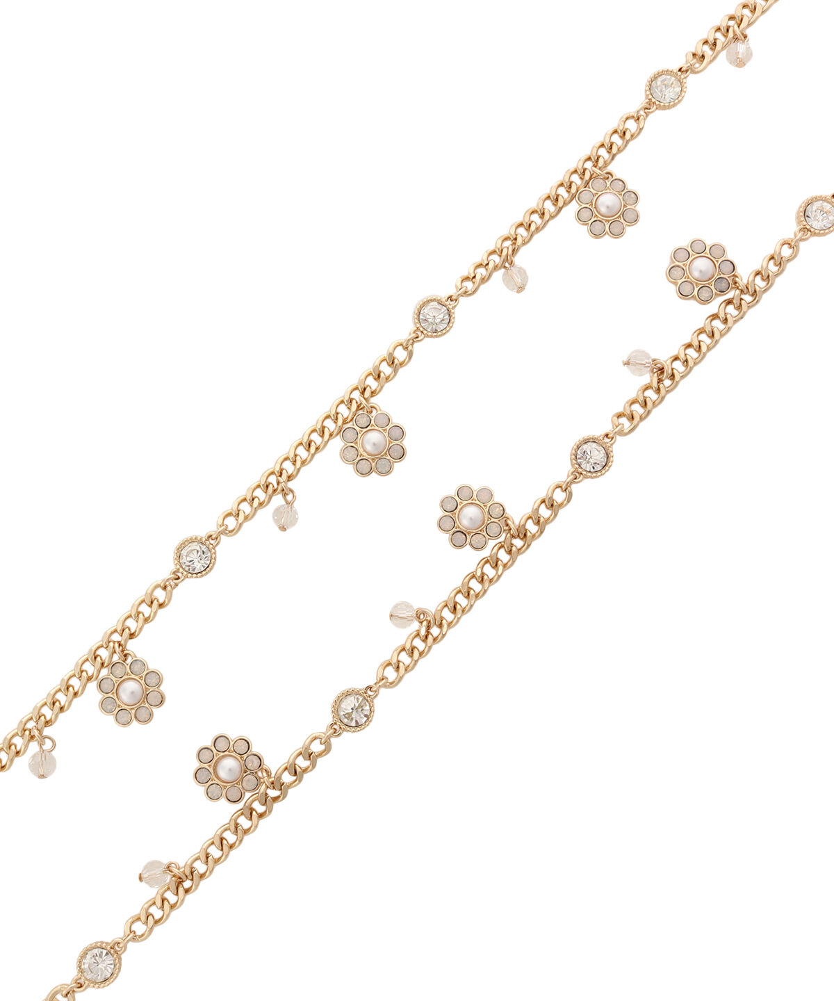 Samantha Thavasa Petit Choice「フラワーモチーフロングチェーン」|チャーム・キーホルダー|