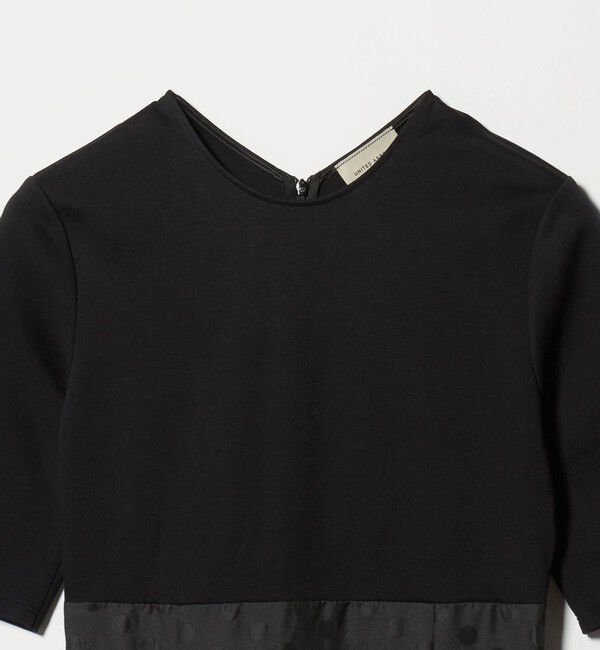 UNITED ARROWS「フィット&フレア シアー ドット ワンピース ‐ウォッシャブル‐」|ワンピース|