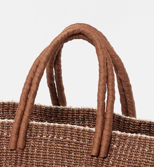 UNITED ARROWS「アバカ ダブルハンドル トートバッグ」|かごバッグ|