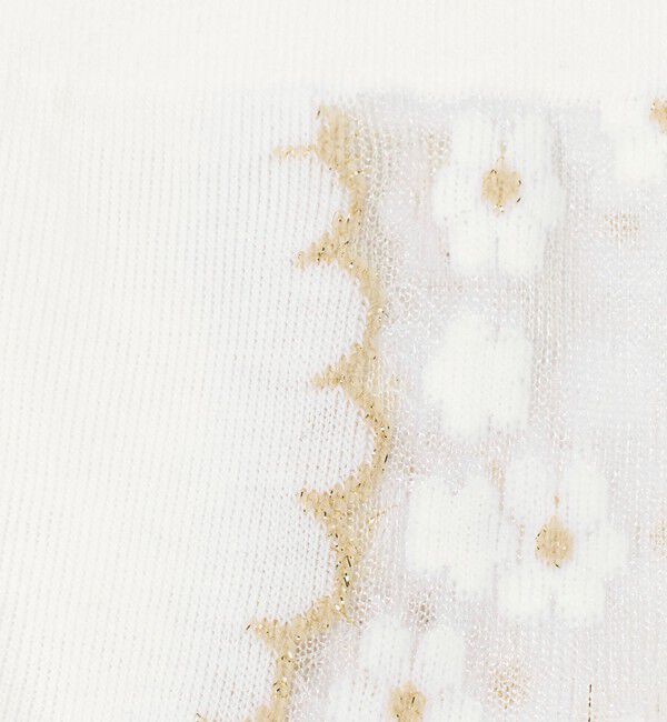 UNITED ARROWS「＜BLEU FORET＞シアー フラワー ソックス」|ソックス|