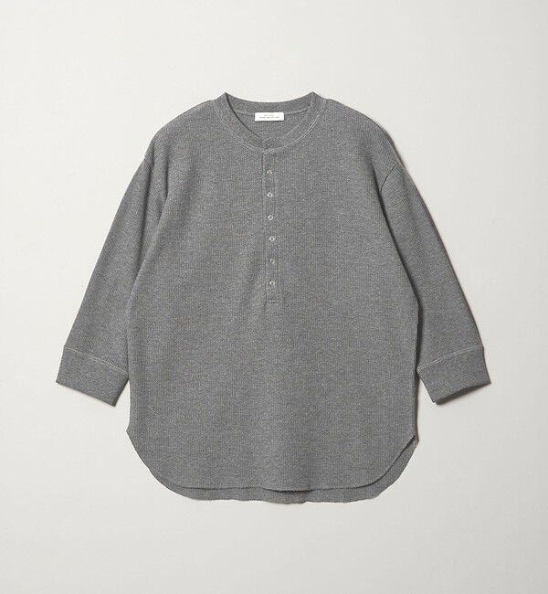 UNITED ARROWS green label relaxing「【WEB限定】＜at ease＞ワッフル ヘンリーネック 5分袖 カットソー」|Tシャツ・カットソー|