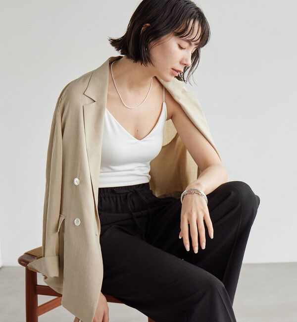 UNITED ARROWS green label relaxing「Vネックキャミソール」|キャミソール|OFF WHITE