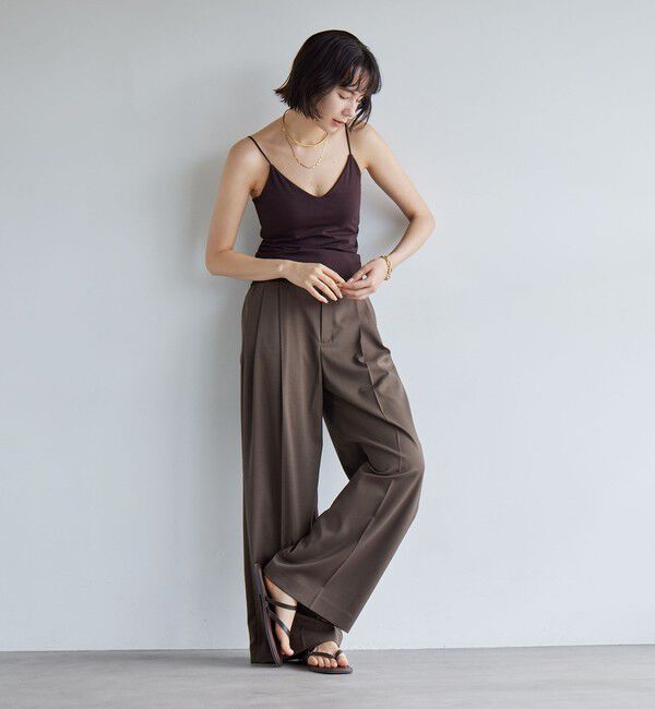 UNITED ARROWS green label relaxing「Vネックキャミソール」|キャミソール|