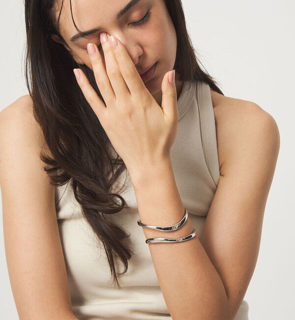 UNITED ARROWS green label relaxing「ダブルライン バングル」|ブレスレット・バングル|