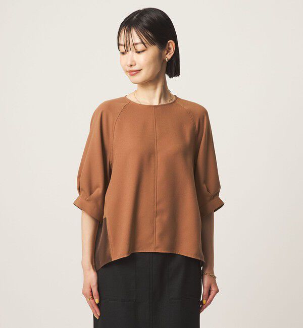 UNITED ARROWS green label relaxing「［size SHORTあり］fleurie(フルリー) フォルム ショートスリーブ ブラウス」|シャツ・ブラウス|