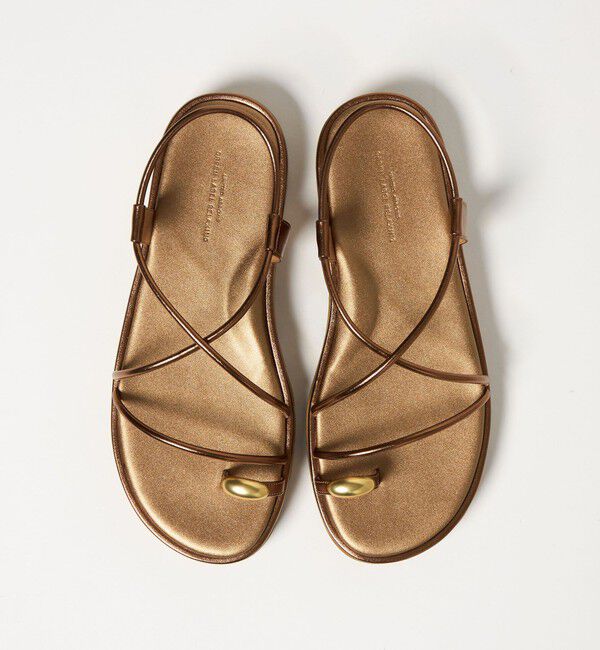 UNITED ARROWS green label relaxing「メタルトング プラット サンダル」|サンダル|