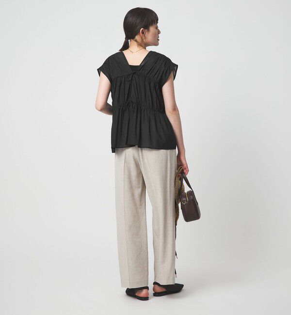 UNITED ARROWS green label relaxing「ボリューム 2WAY リボン ノースリーブ ブラウス」|シャツ・ブラウス|