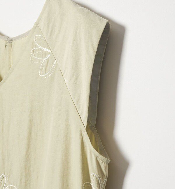 EMMEL REFINES「＜EMMEL REFINES＞EM フラワーシシュウ キリカエ ギャザー ワンピース」|ワンピース|