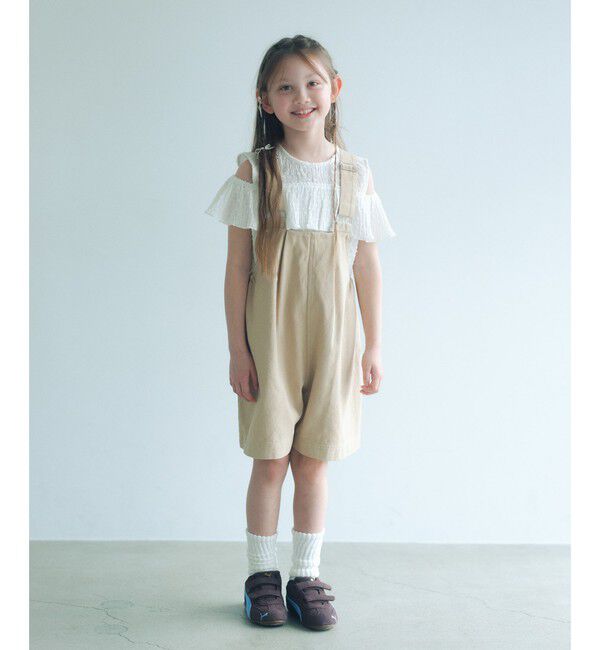 UNITED ARROWS green label relaxing「【COOL CHIC GIRLS STYLE】ラッフルショートスリーブ / キッズ  120cm-160cm」|シャツ・ブラウス|