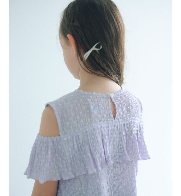 UNITED ARROWS green label relaxing「【COOL CHIC GIRLS STYLE】ラッフルショートスリーブ / キッズ  120cm-160cm」|シャツ・ブラウス|