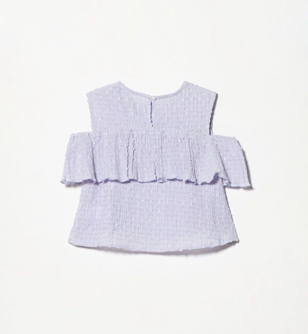 UNITED ARROWS green label relaxing「【COOL CHIC GIRLS STYLE】ラッフルショートスリーブ / キッズ  120cm-160cm」|シャツ・ブラウス|