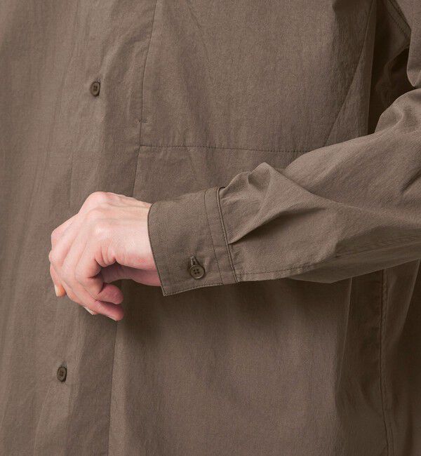 UNITED ARROWS green label relaxing「WONDER CLOTH ボックス シルエット 長袖 シャツ -ストレッチ・接触冷感・吸水速乾-」|シャツ・ブラウス|