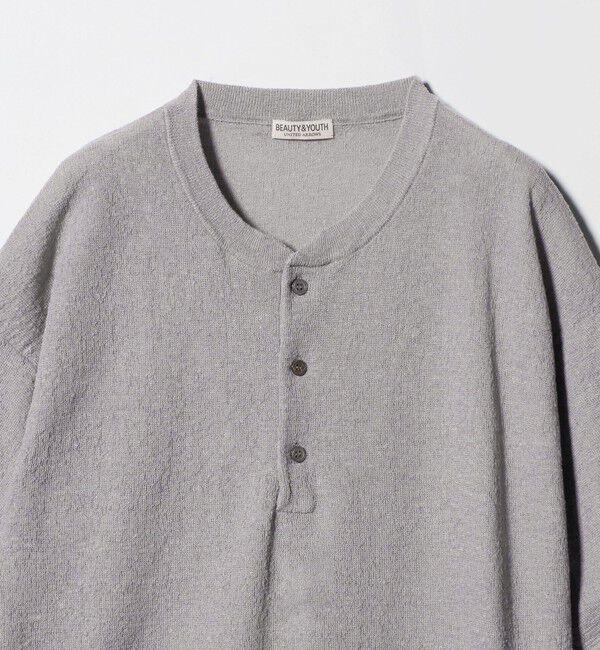 BEAUTY&YOUTH UNITED ARROWS「エアミラノ ヘンリーネック ニット ウォッシャブル 抗菌 防臭機能付き 」|ニット・セーター|