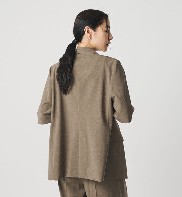 BEAUTY&YOUTH UNITED ARROWS「ハーフスリーブ ジャケット 吸水速乾 防シワ ウォッシャブル」|テーラードジャケット|