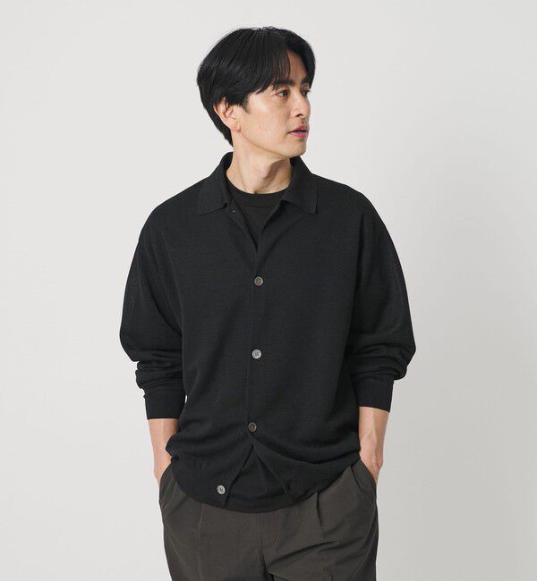 BEAUTY&YOUTH UNITED ARROWS「シアー ミラノ ポロジャケット ウォッシャブル」|カーディガン|
