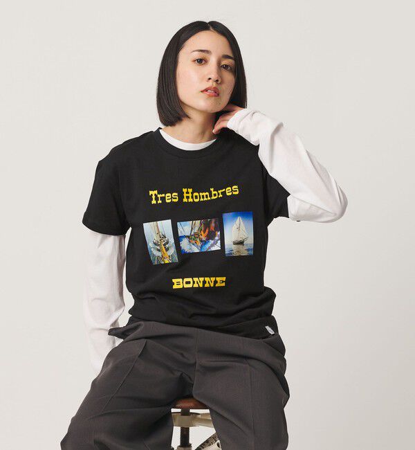 BEAUTY&YOUTH UNITED ARROWS「＜BONNE＞TRES HOMBRES プリントTシャツ」|Tシャツ・カットソー|