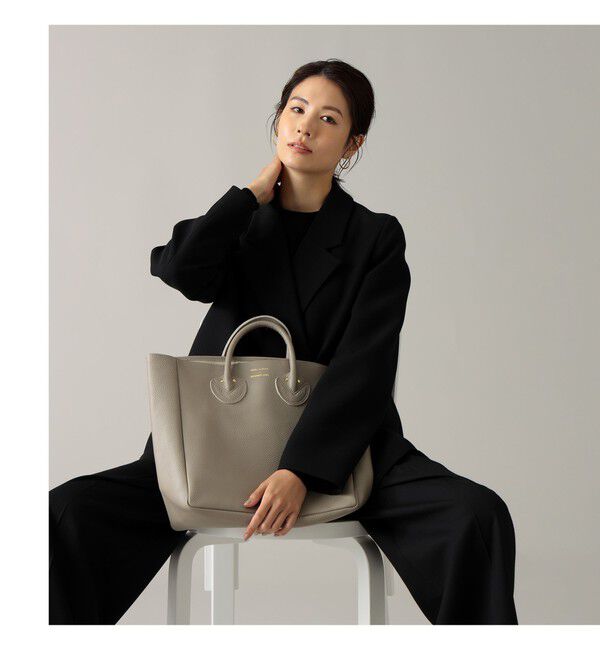 Demi-Luxe BEAMS 「YOUNG&OLSEN / レザートートバッグ M」|トートバッグ|別DEEP_TAUPE