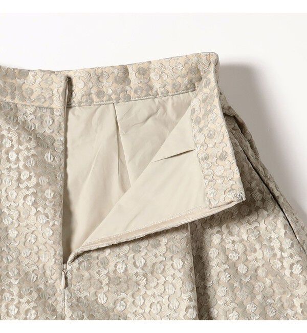 Demi-Luxe BEAMS 「オーガンジー エンブロイダリー フレアースカート」|スカート|