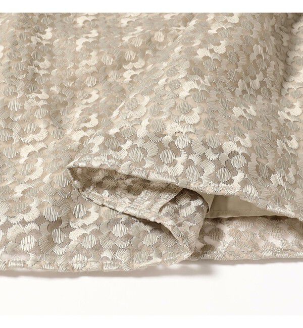 Demi-Luxe BEAMS 「オーガンジー エンブロイダリー フレアースカート」|スカート|