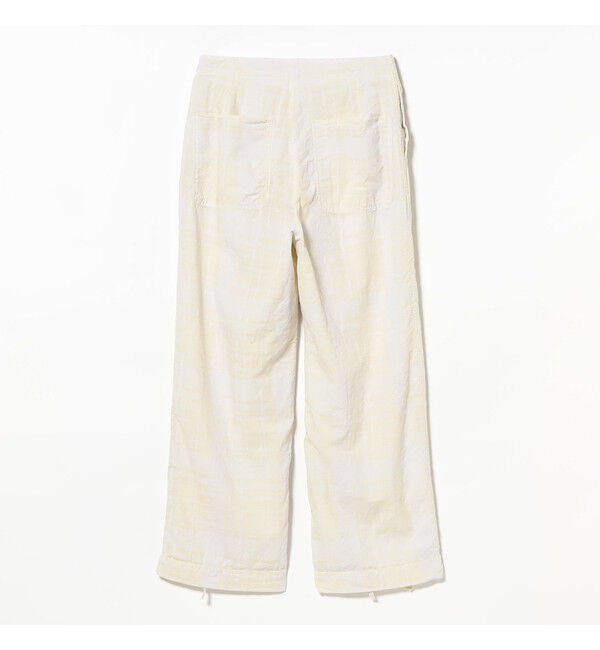 BEAMSBOY「チェック ストライプ ヘムコード パンツ」|チノ|