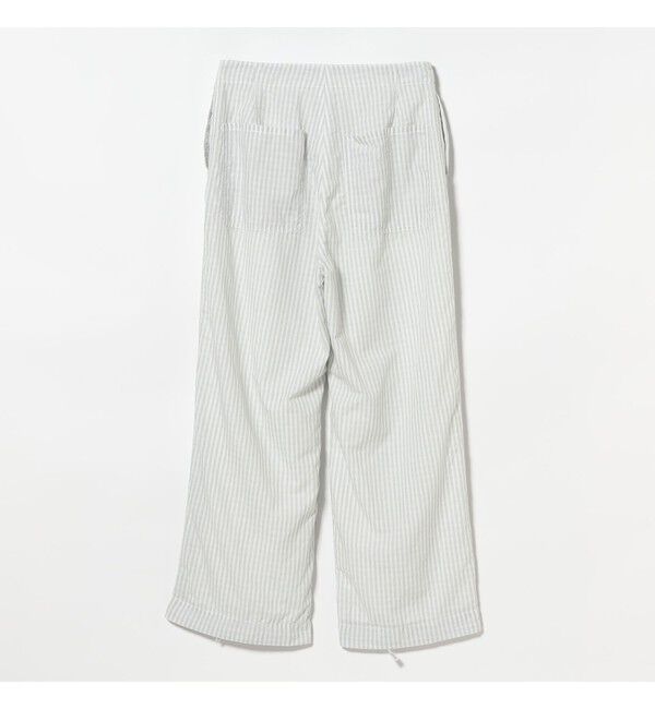 BEAMSBOY「チェック ストライプ ヘムコード パンツ」|チノ|