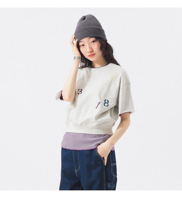 BEAMSBOY「ランダム ナンバリング ショートスリーブ」|Tシャツ・カットソー|NATURAL