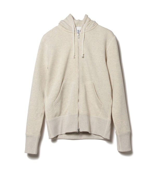 BEAMS PLUS「LOOPWHEELER / 別注 Slim Zip Sweat Hoody」|スウェット・ジャージ|OATMEAL