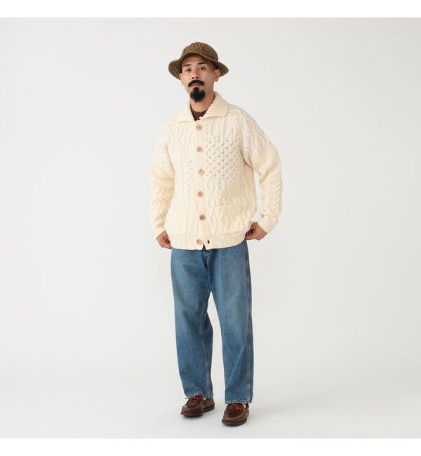 BEAMS PLUS「BEAMS PLUS / Cardigan Alan Patchwork」|カーディガン|