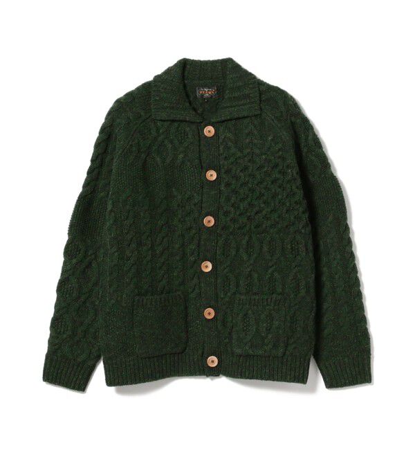 BEAMS PLUS「BEAMS PLUS / Cardigan Alan Patchwork」|カーディガン|