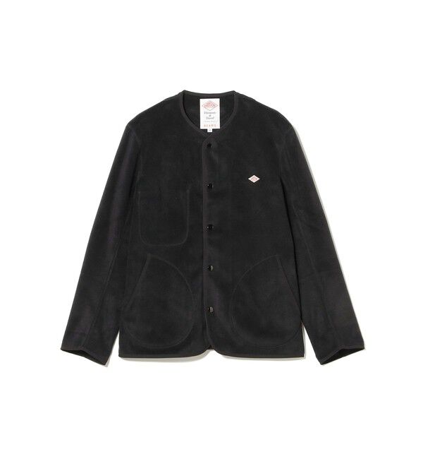BEAMS「【別注】DANTON / フリース ジャケット」|ブルゾン・スタジャン|BLACK