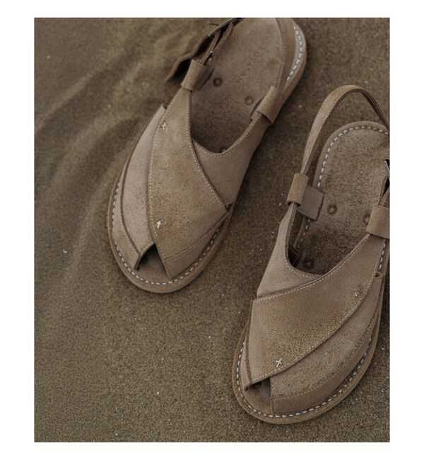 BEAMS PLUS「KOVALAM / 別注 X-STRAP SANDAL SUEDE」|サンダル|