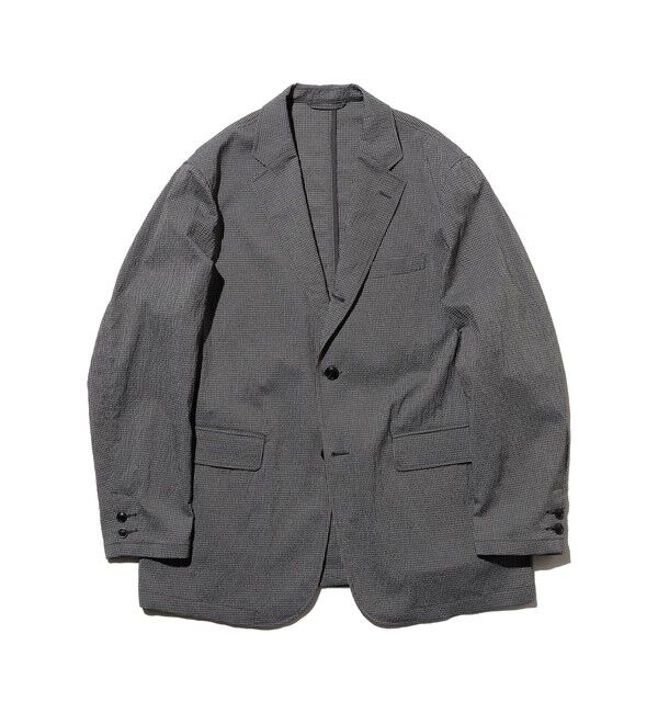 BEAMS PLUS「3B Anywhere(wear) Jacket Seersucker Plaid」|テーラードジャケット|GREY