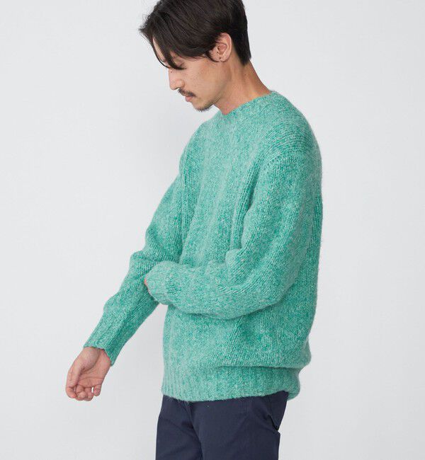 SHIPS「SHIPS: フラッフィー メランジ クルーネック プルオーバー ニット」|ニット・セーター|