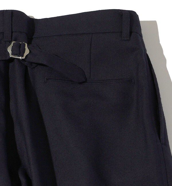 SHIPS「Southwick: Gate Label ウール 1プリーツ パンツ」|チノ|